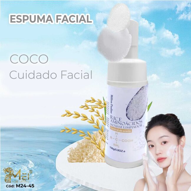 Mousse/espuma Limpiadora Arroz 150g