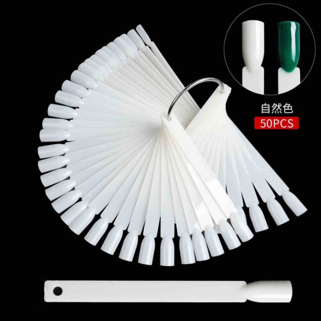Muestrario Uñas cuadradas Transparente 50 pcs