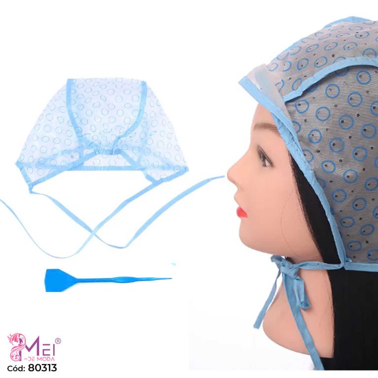 Gorro de Peluquería de Plástico con Paleta