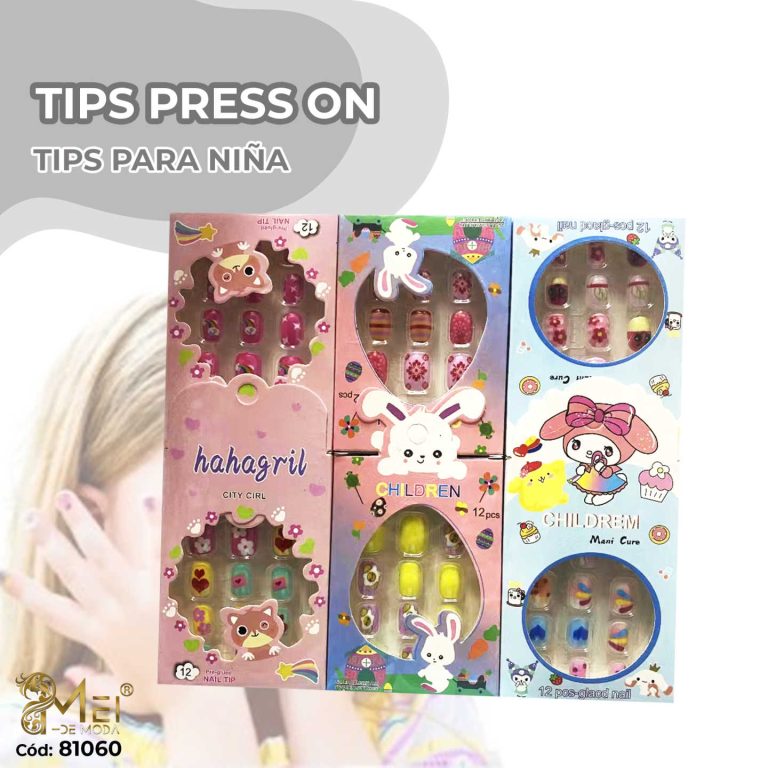 2 Tips Press On para Niñas por 1600