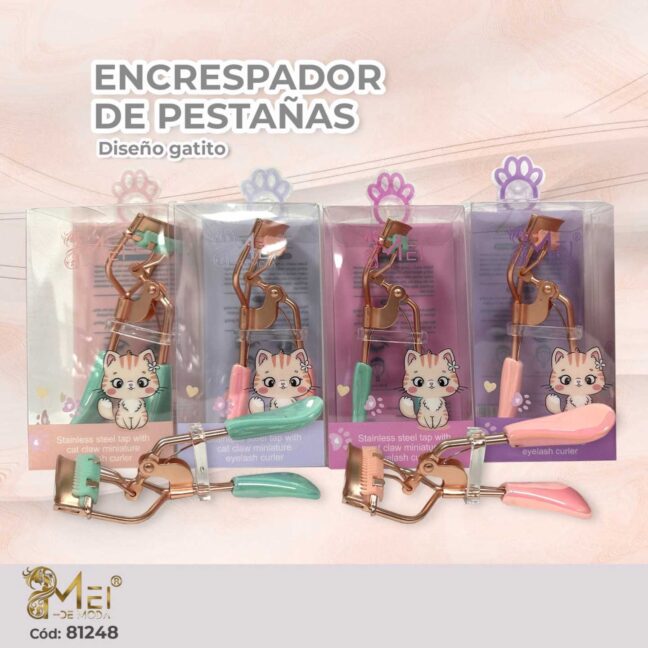 Encrespador de Pestañas Dorado 10,2 cm