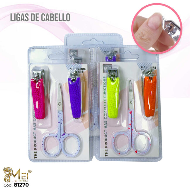 Kit 2 Corta uñas y 1 Tijera