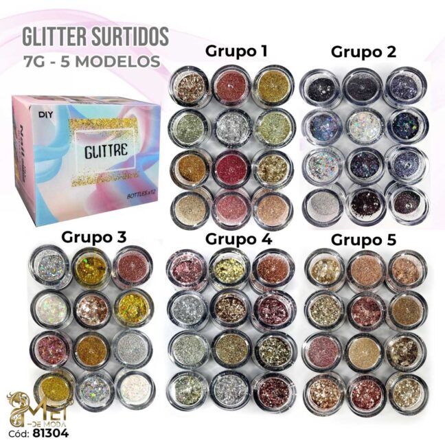 12 Polvo Glitter 7gr x 1440