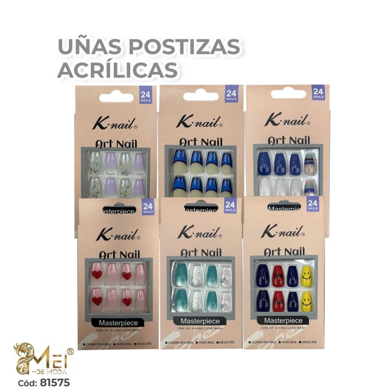 Tips Press On Ballerina Corta 24pcs+ pegamento