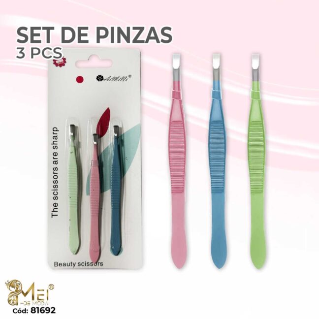 3 Pinzas de Cejas