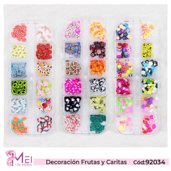 3 Decoración de Fruta y Flores 3D x 1440 pesos