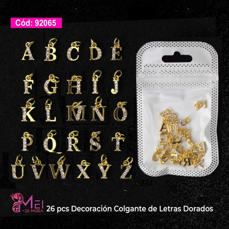 26 pcs Decoración Colgante de Letras Doradas