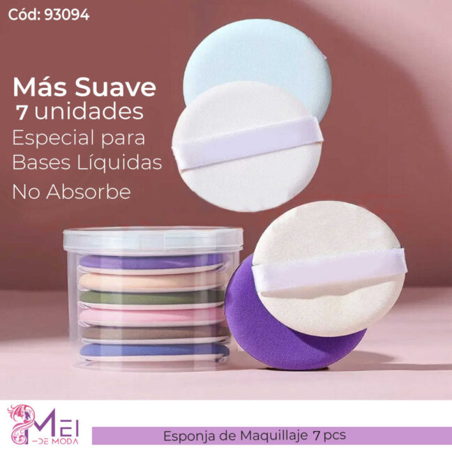 Esponja de Maquilla 7 pcs