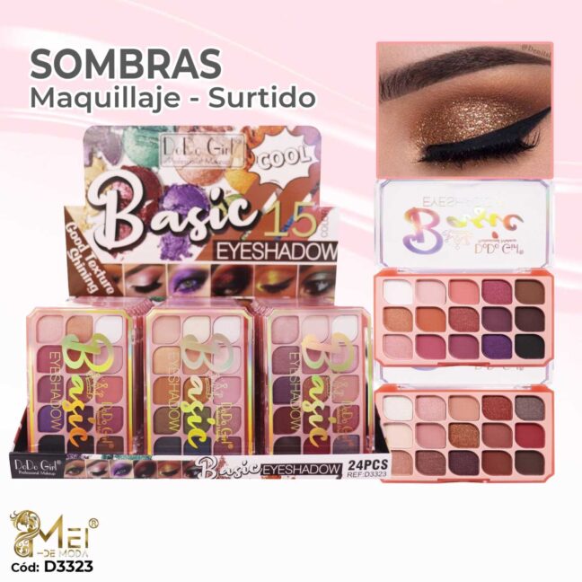 Sombras 3 Modelos 15 colores