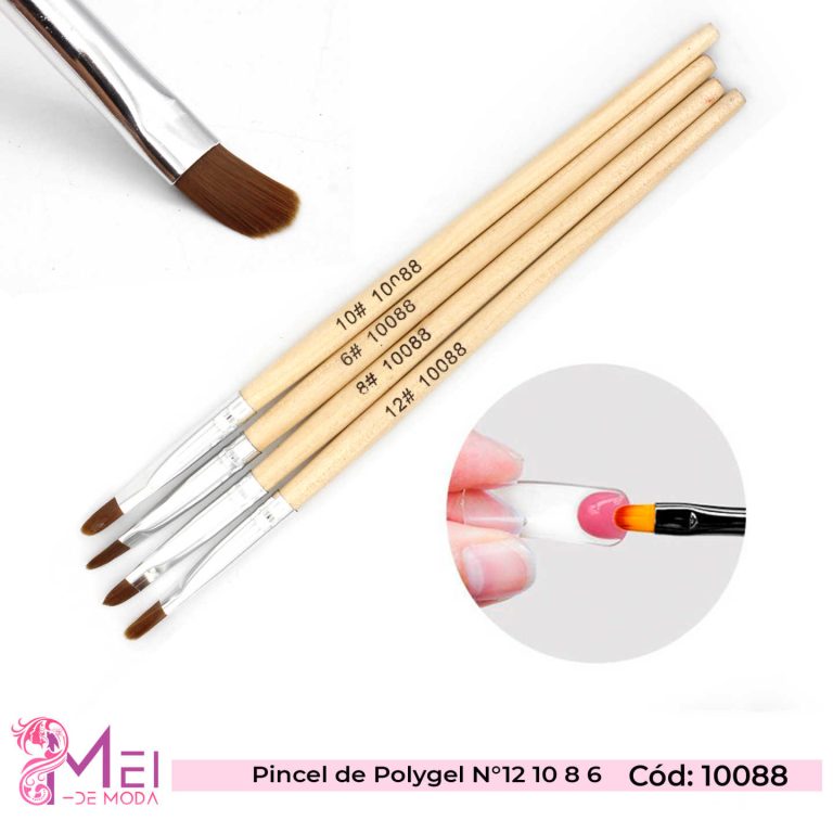 2  PINCEL DE GEL UV 12 10 8 6