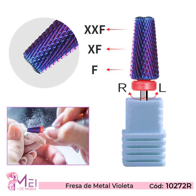 Fresas de metal violeta R