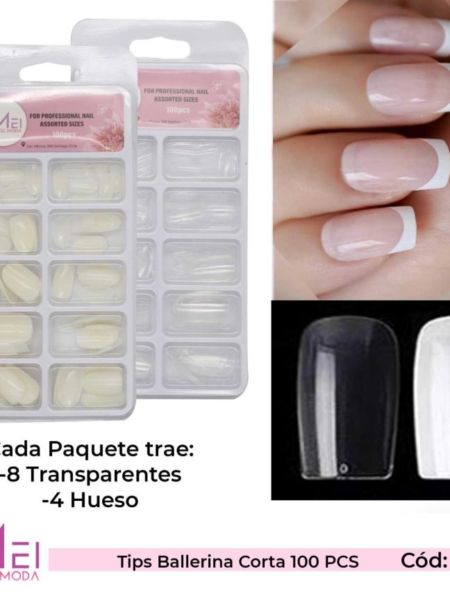 Tips Ballerina Corta 100PCS