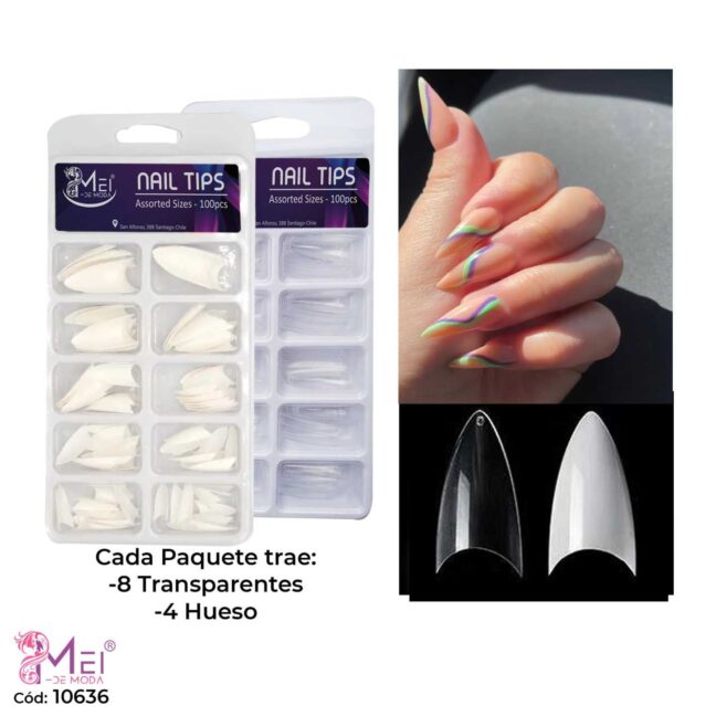 Tips Stiletto Sonrisa 100 pcs