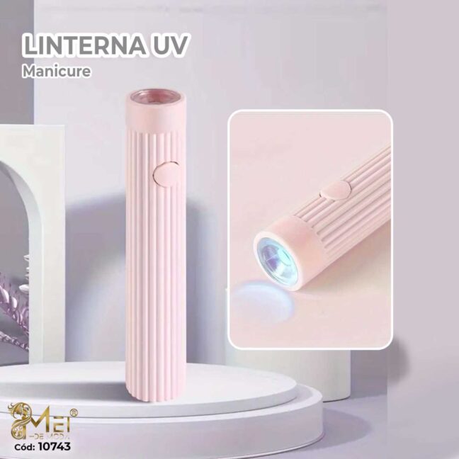 Lampara para Nail Art Rosa recargable