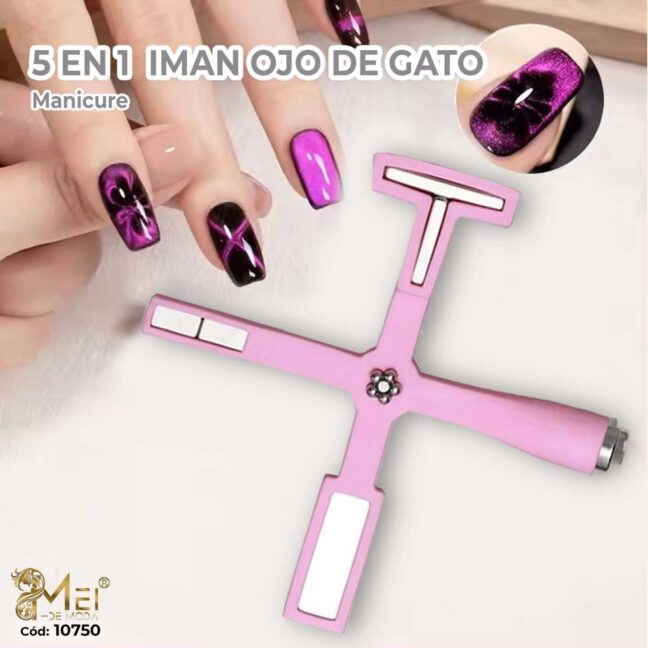 Nail Art Imán en cruz Rosa para diseño