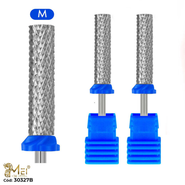 Fresa de Metal Cilindrica Azul
