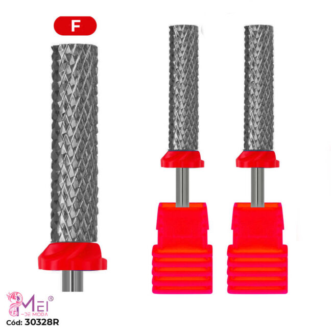 Fresa de Metal Cilindrica Roja