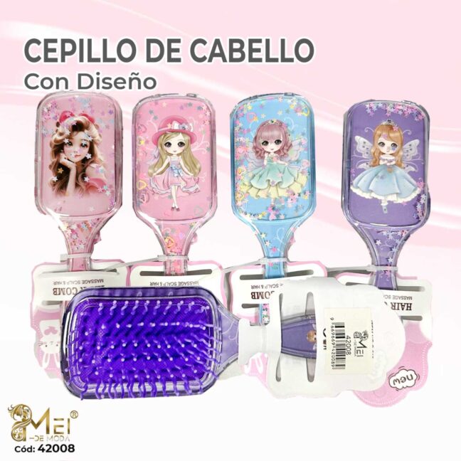 Cepillo Cuadrado de Princesas para niñas