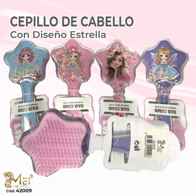 Cepillo Estrella Princesas para niñas
