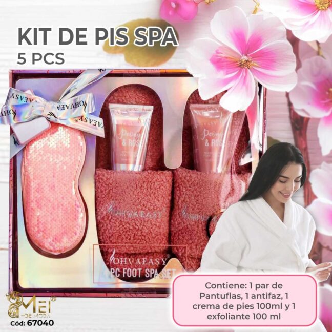 Set Pantuflas + Crema Exfoliante para Pies