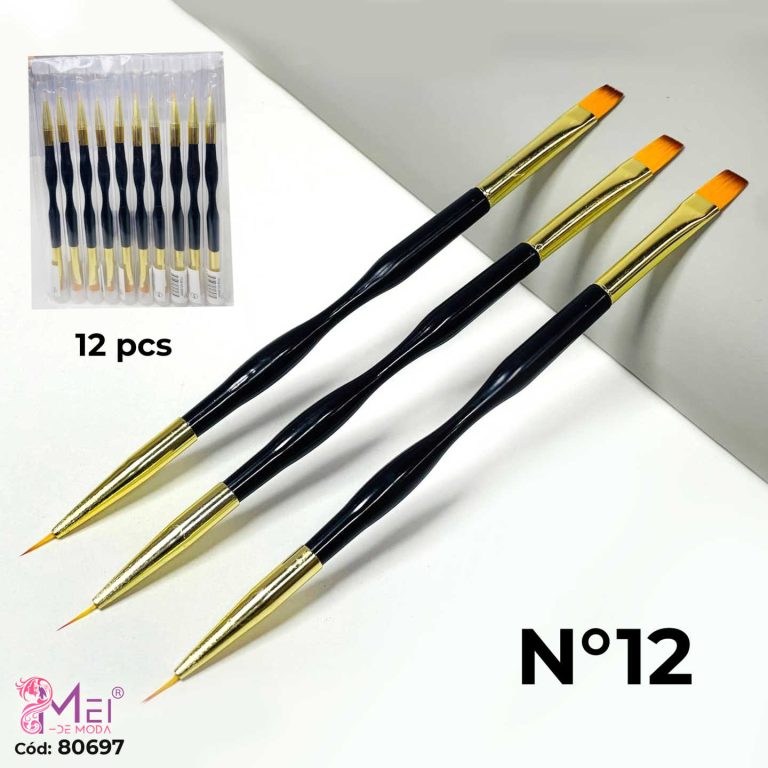 2 Pincel Doble Punta #12