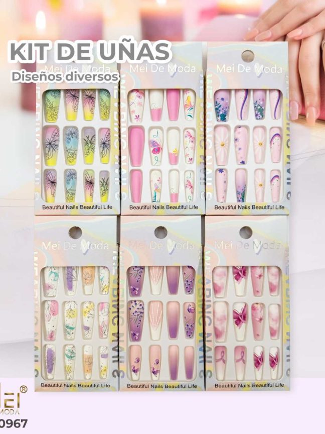 Tips Press On Ballerina con Diseño #1