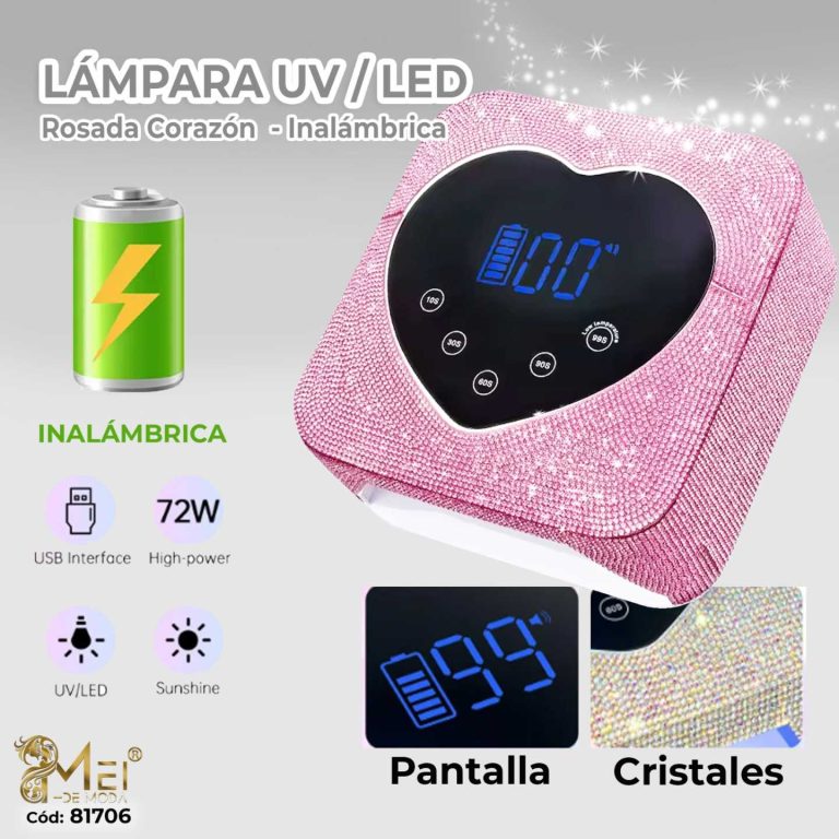 Lámpara inalambrica con Brillitos 9600mAh