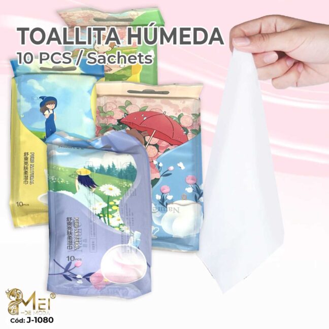 Paquete 10 Toallitas Húmedas Hidratantes Paisaje 19*16cm