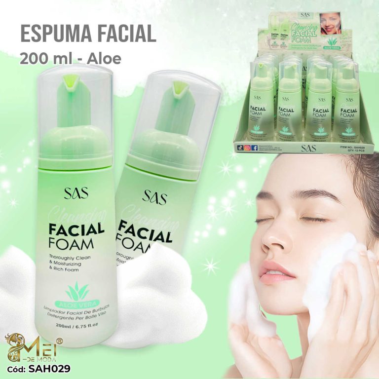 Espuma Limpiadora Facial Con Extracto de Aloe Vera