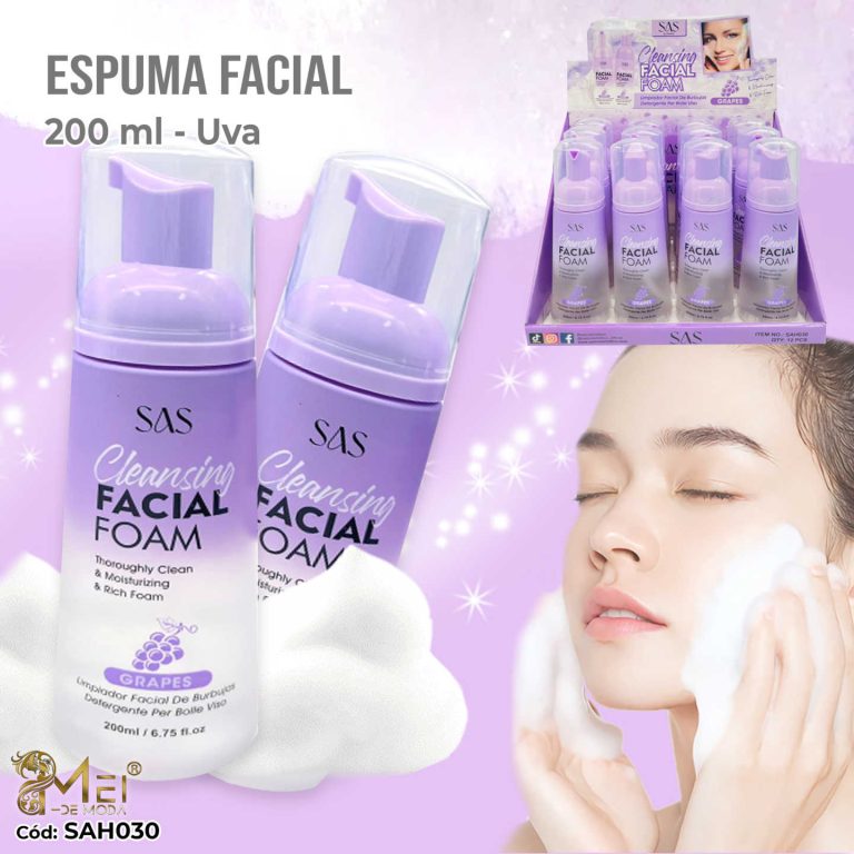 Espuma Limpiadora Facial Con Extracto de Uva