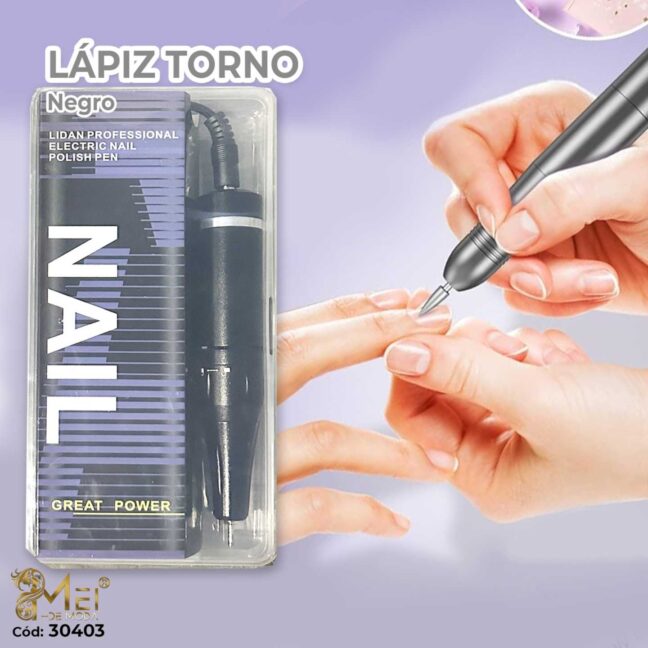 Lapiz de Torno 7.5v 35.000rpm Color Negro y Plata