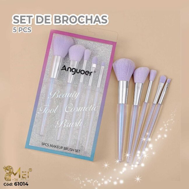 Brochas de maquillaje Tornasol 5 pcs