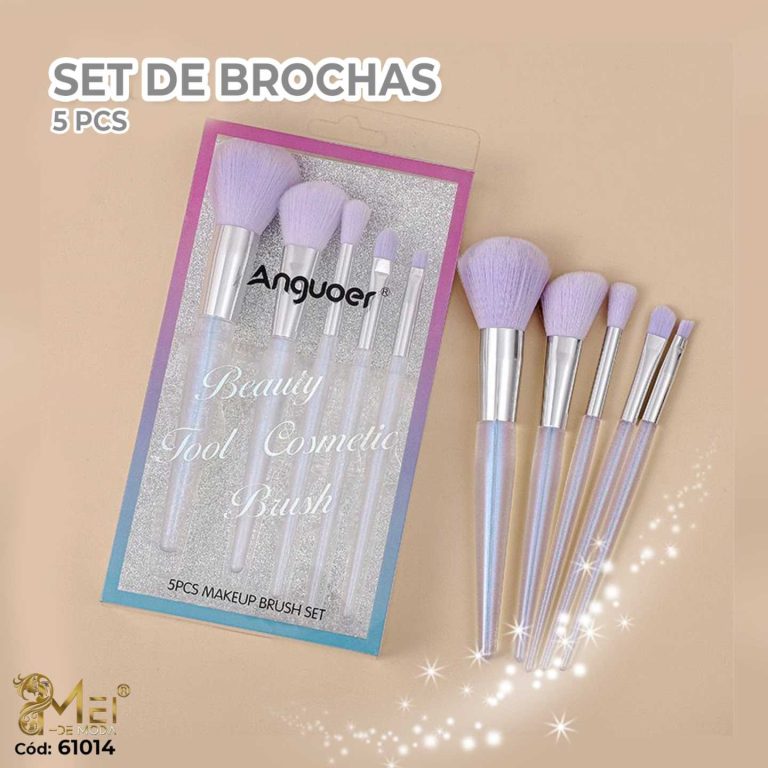Brochas de maquillaje Tornasol 5 pcs