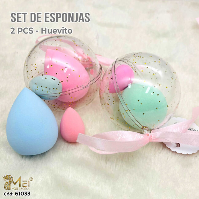 Juego Esponja Egg Grande + Chica Esfera
