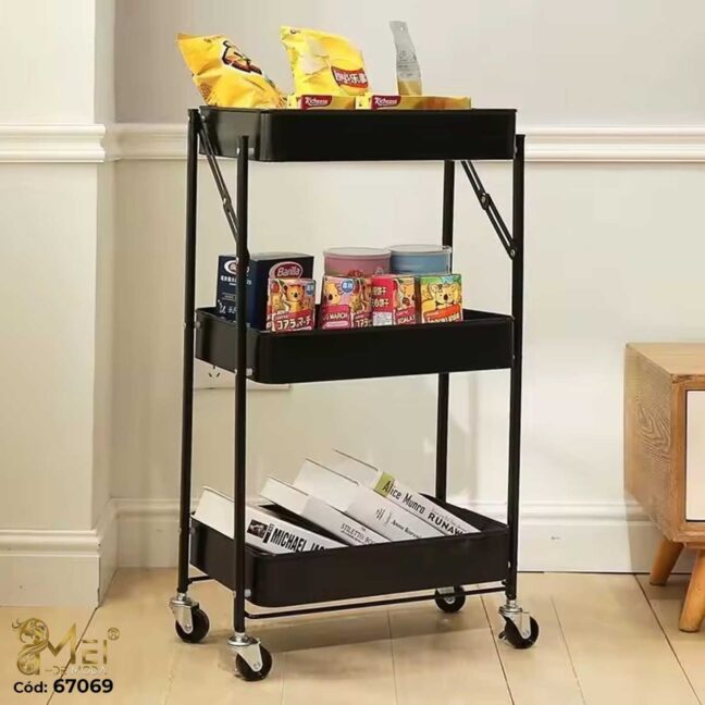 Carrito Organizador plegable 30*40*77,5cm