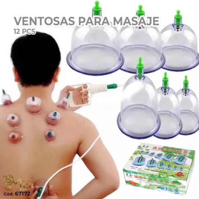Ventosas para Masajes 12PCS
