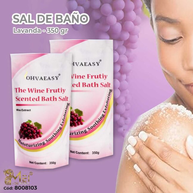 Sal de baño Esencia uva 350g