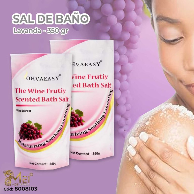 Sal de baño Esencia uva 350g
