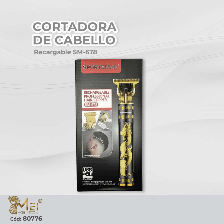 Afeitadora Recargable USB Diseño Dorada