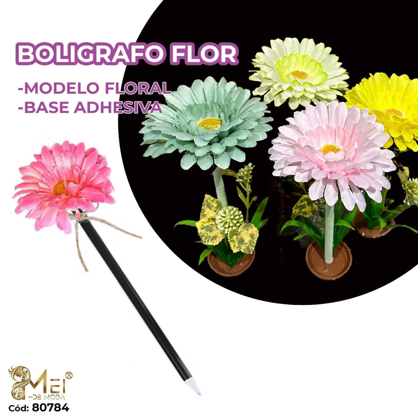 Boligrafo Flores Frutillas