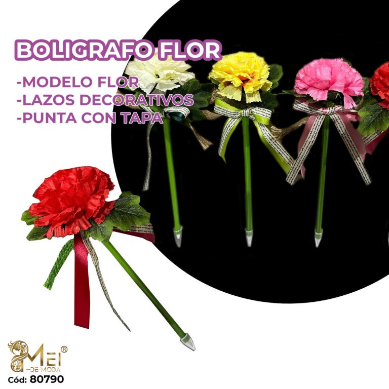 Boligrafo Flor 12 unid