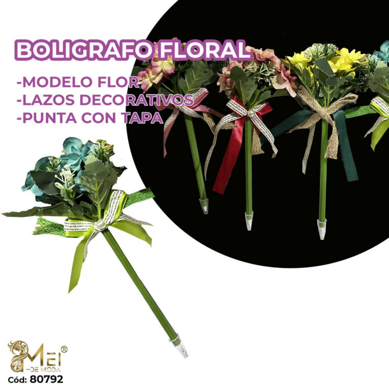 Boligrafo de Flores en Ramo 12 unidad