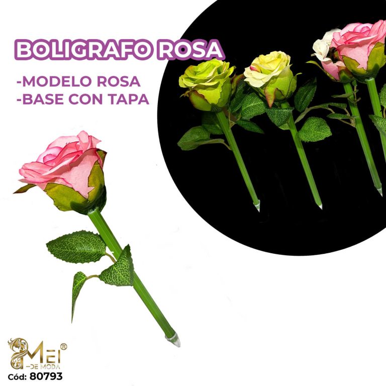 Boligrafos de Rosas 12 unidad