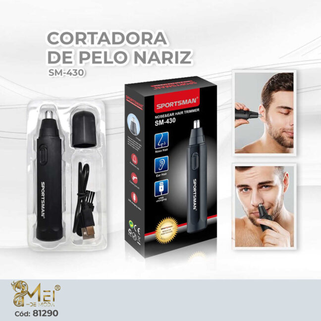 Afeitadora de Nariz Recargable USB
