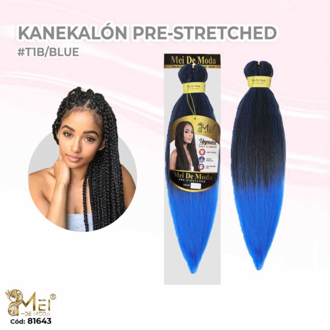 Kanekalón Pre-Strecher T1B/BLUE 65cm/90g