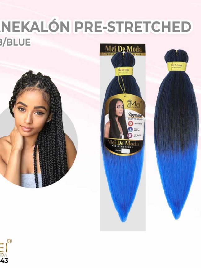 Kanekalón Pre-Strecher T1B/BLUE 65cm/90g