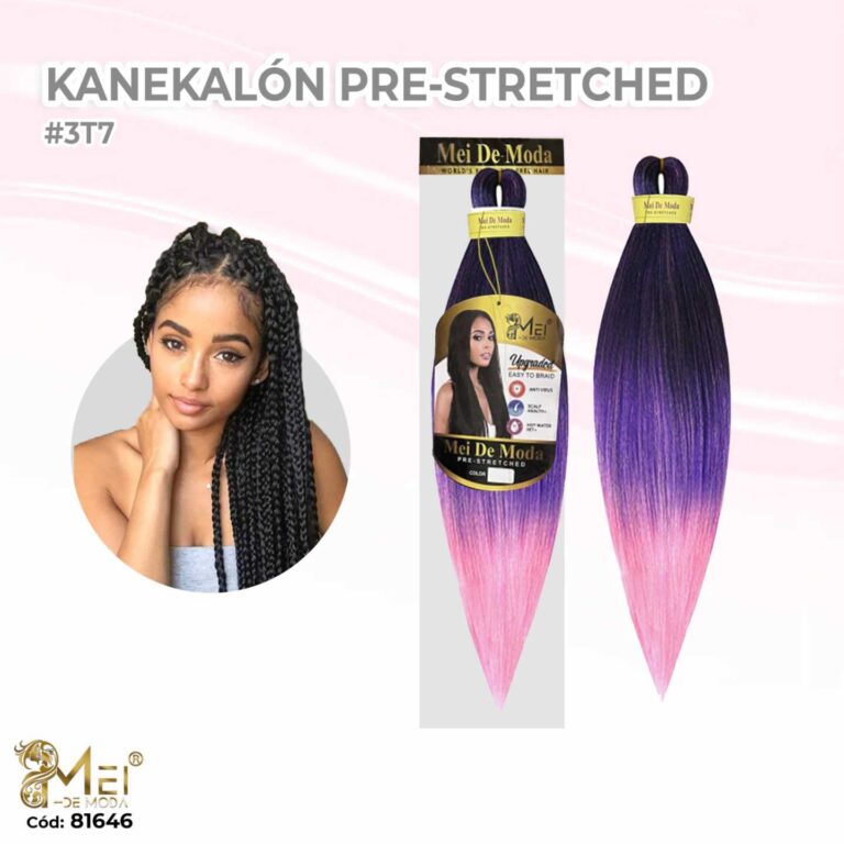 Kanekalón Pre-Strecher 2-T1B/Purple/Pink 65cm/90g
