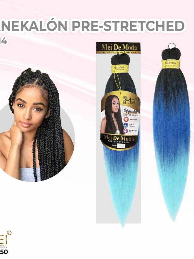 Kanekalón Pre-Strecher 9-T1B/BLUE/SKY BLUE 65cm/90g