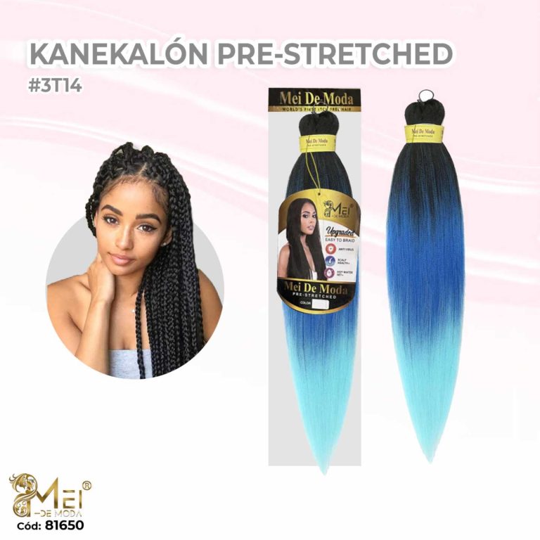 Kanekalón Pre-Strecher 9-T1B/BLUE/SKY BLUE 65cm/90g