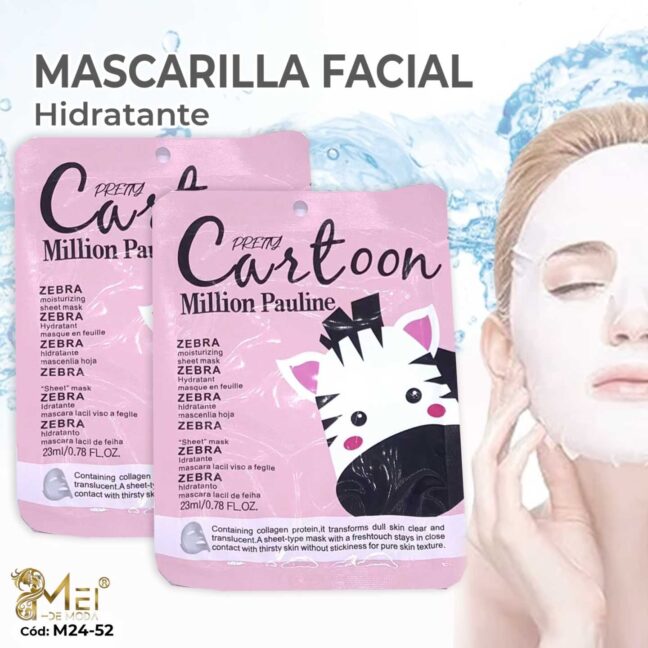 Mascarilla Facial Cebra, 10 unid